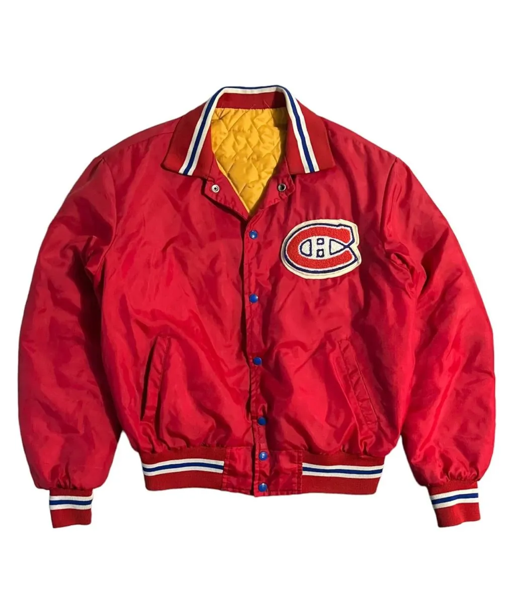 NHL 90’s Montreal Canadiens Hockey Red Jacket