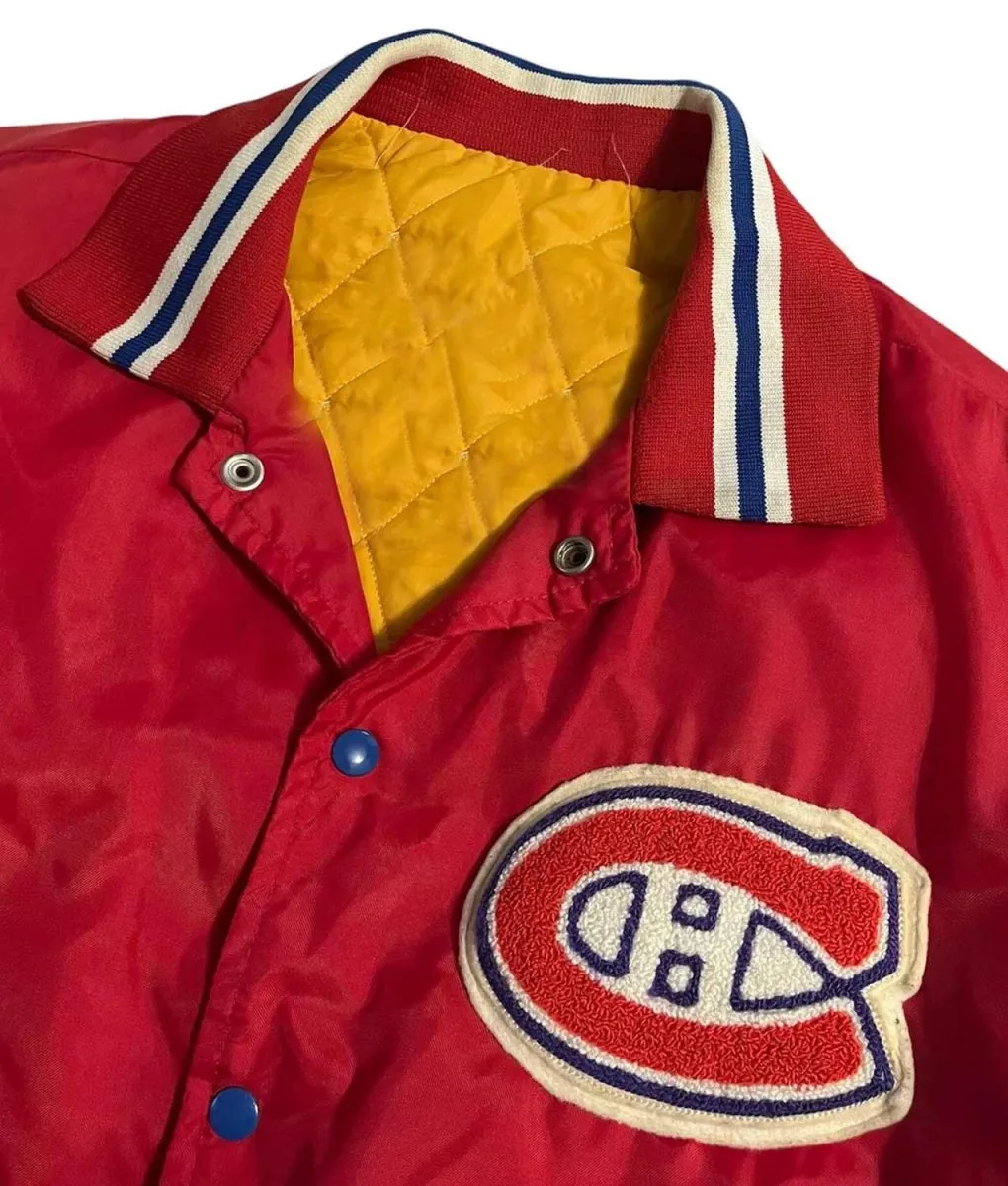 NHL 90’s Montreal Canadiens Hockey Red Jacket