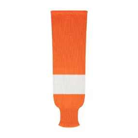 NHL Pattern 9800 Knit Hockey Socks: Philadelphia Flyers Orange