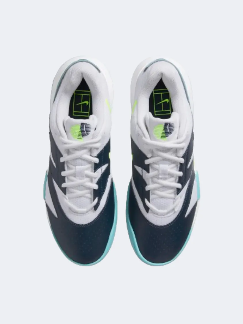 Nike Court Lite 4 Men Tennis Shoes White/Navy/Volt