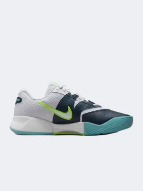 Nike Court Lite 4 Men Tennis Shoes White/Navy/Volt