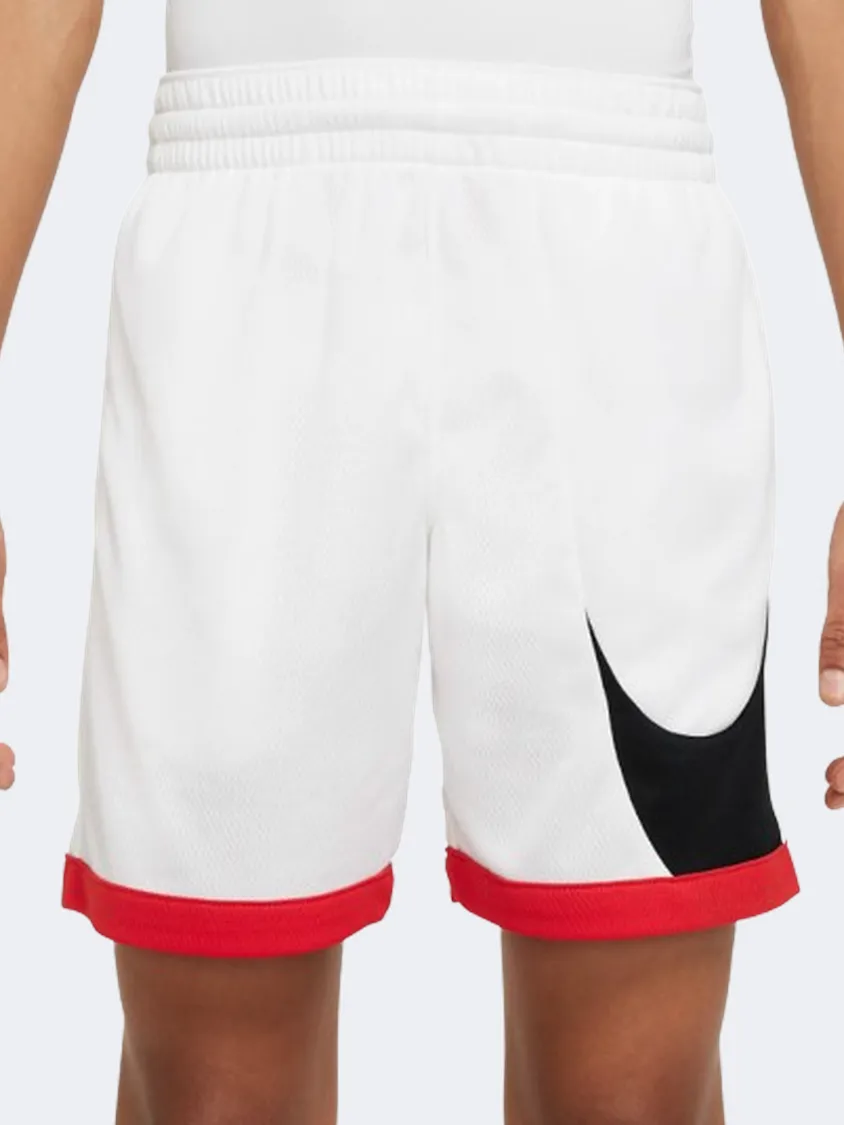 Nike Hbr Basketball Boys Lifestyle Short White/Red/Black