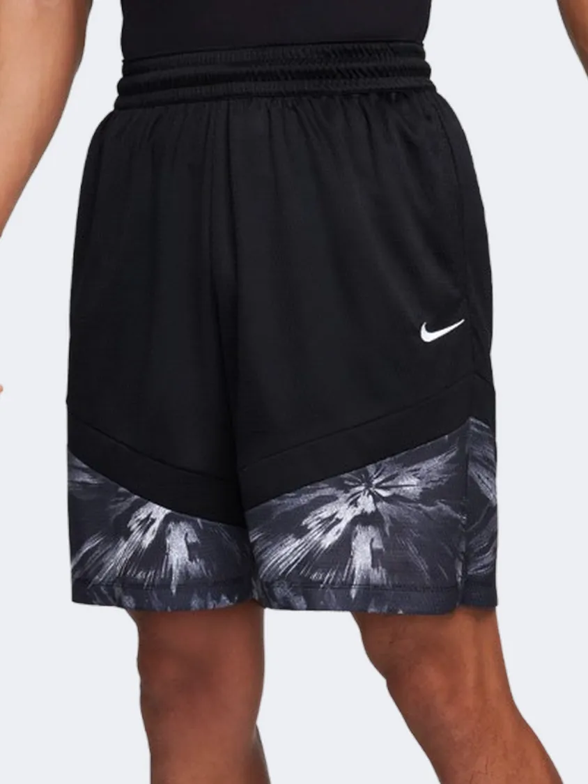 Nike Icon 8 Inch Men Basketball Short Black/White/Grey