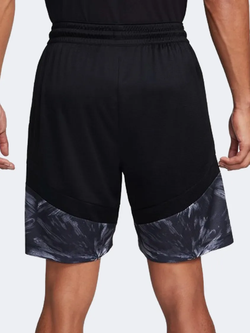 Nike Icon 8 Inch Men Basketball Short Black/White/Grey