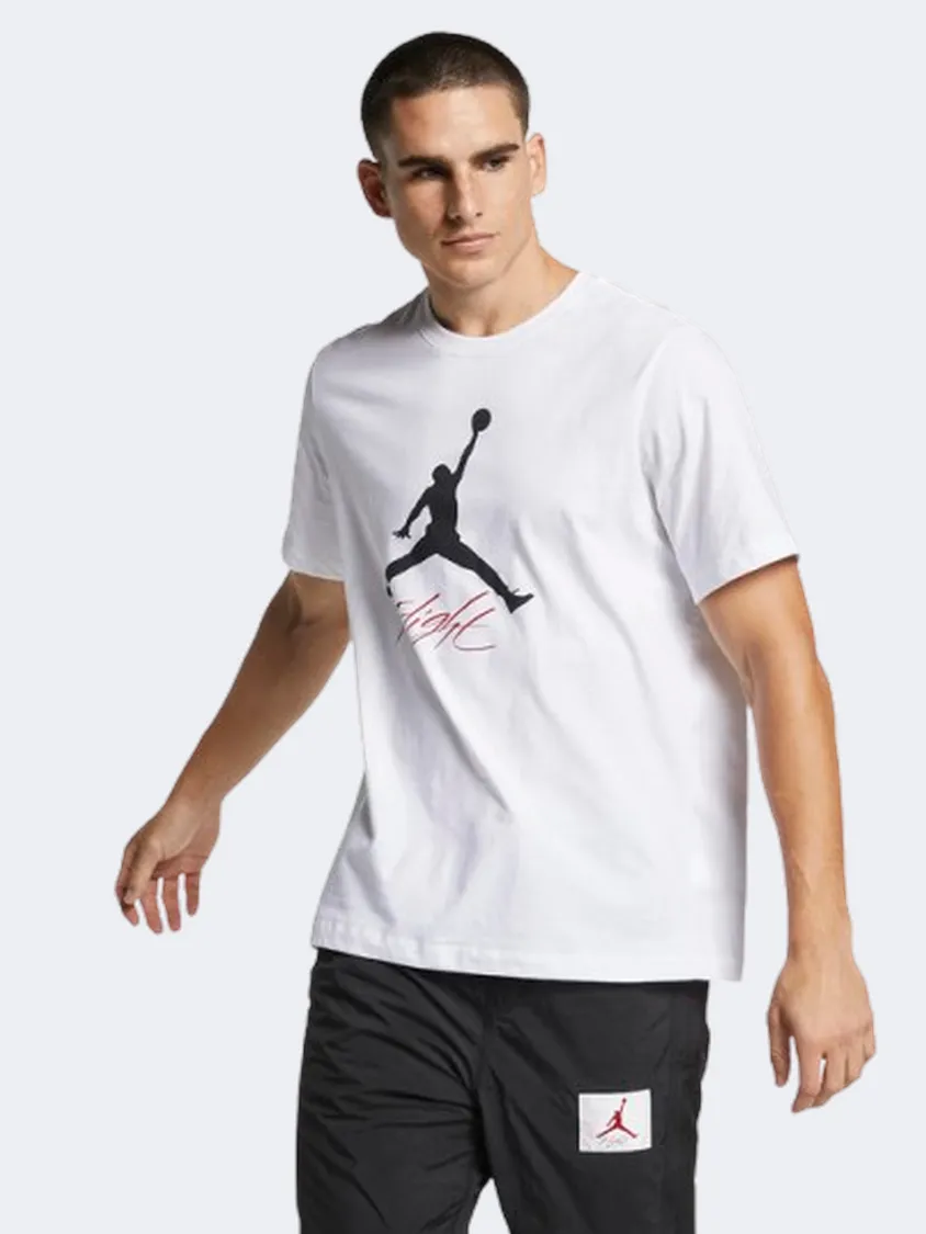 Nike Jumpman Flight Men Basketball T-Shirt White