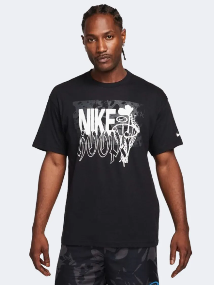 Nike Max 90 Exp 2 Men Basketball T-Shirt Black/White