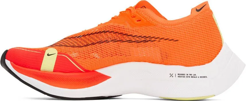 Nike Orange ZoomX Vaporfly Next% 2 Sneakers