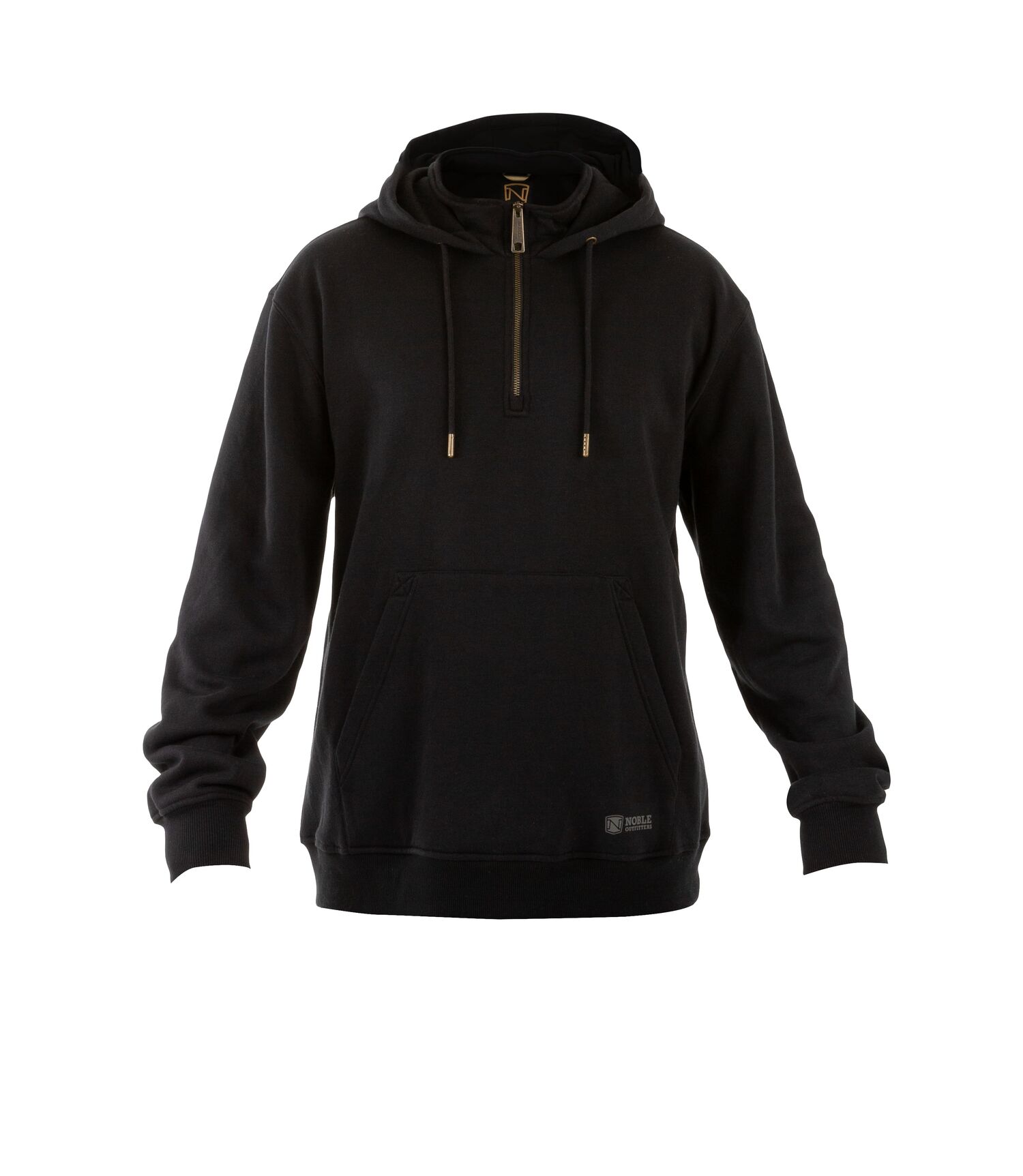 Noble Outfitters Men's Flex Quarter Zip Hoodie in Black