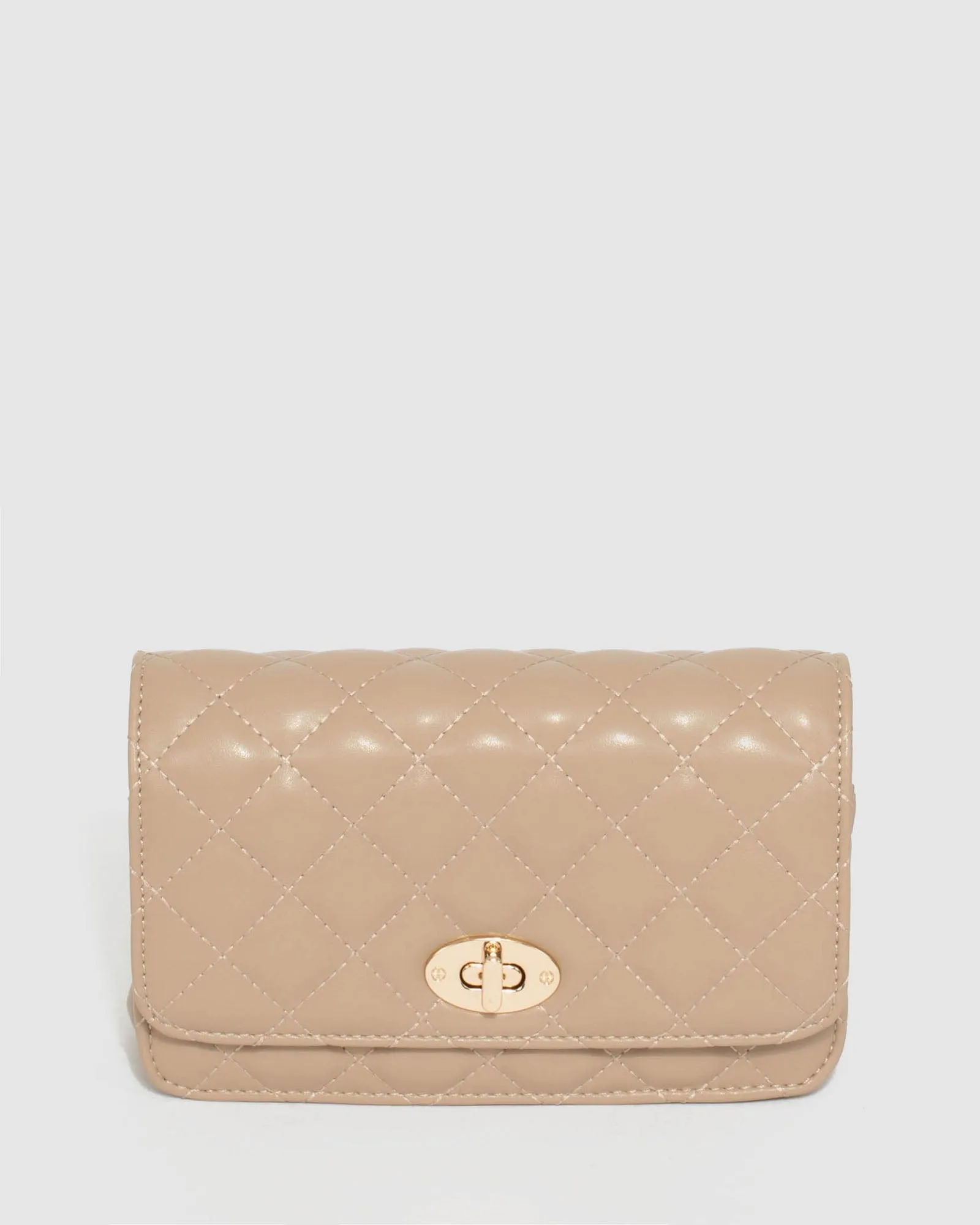 Nude Eboni Quilted Crossbody Bag