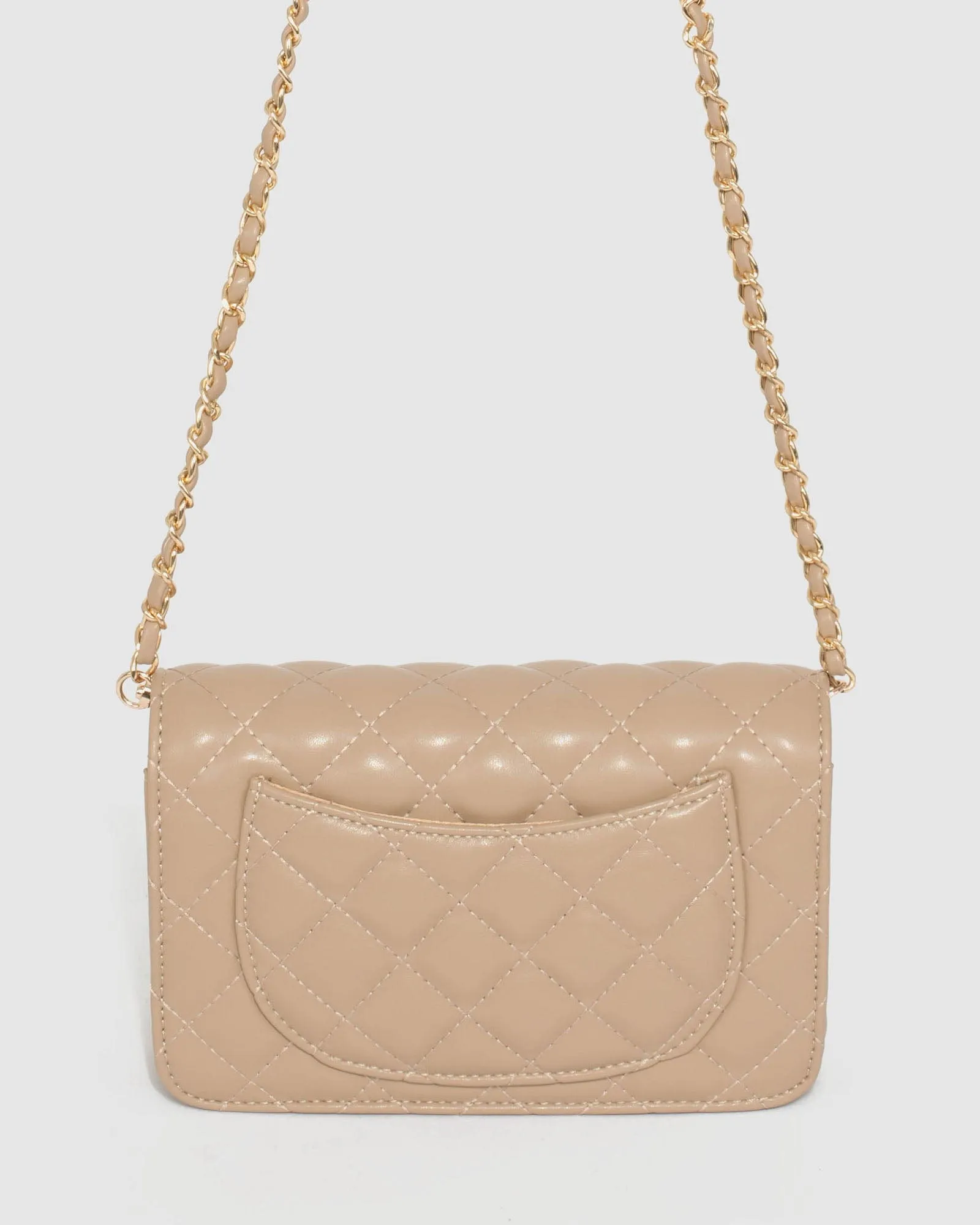 Nude Eboni Quilted Crossbody Bag