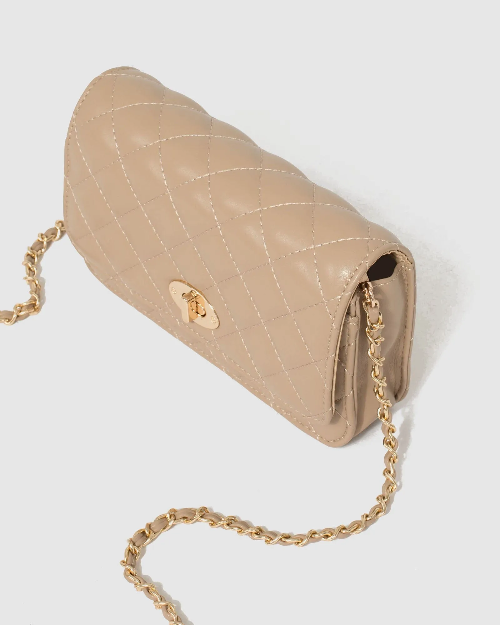 Nude Eboni Quilted Crossbody Bag