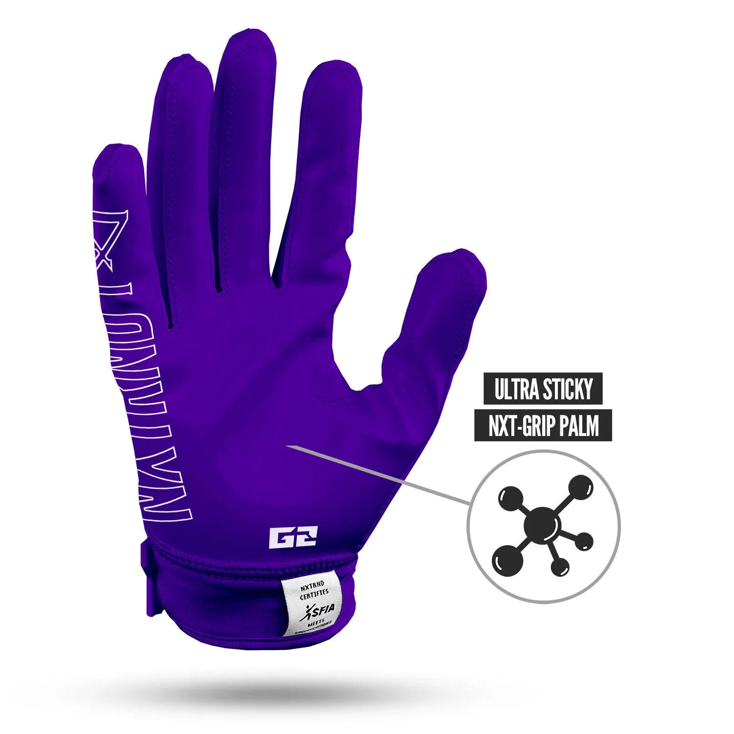 NXTRND G2 Football Gloves Purple