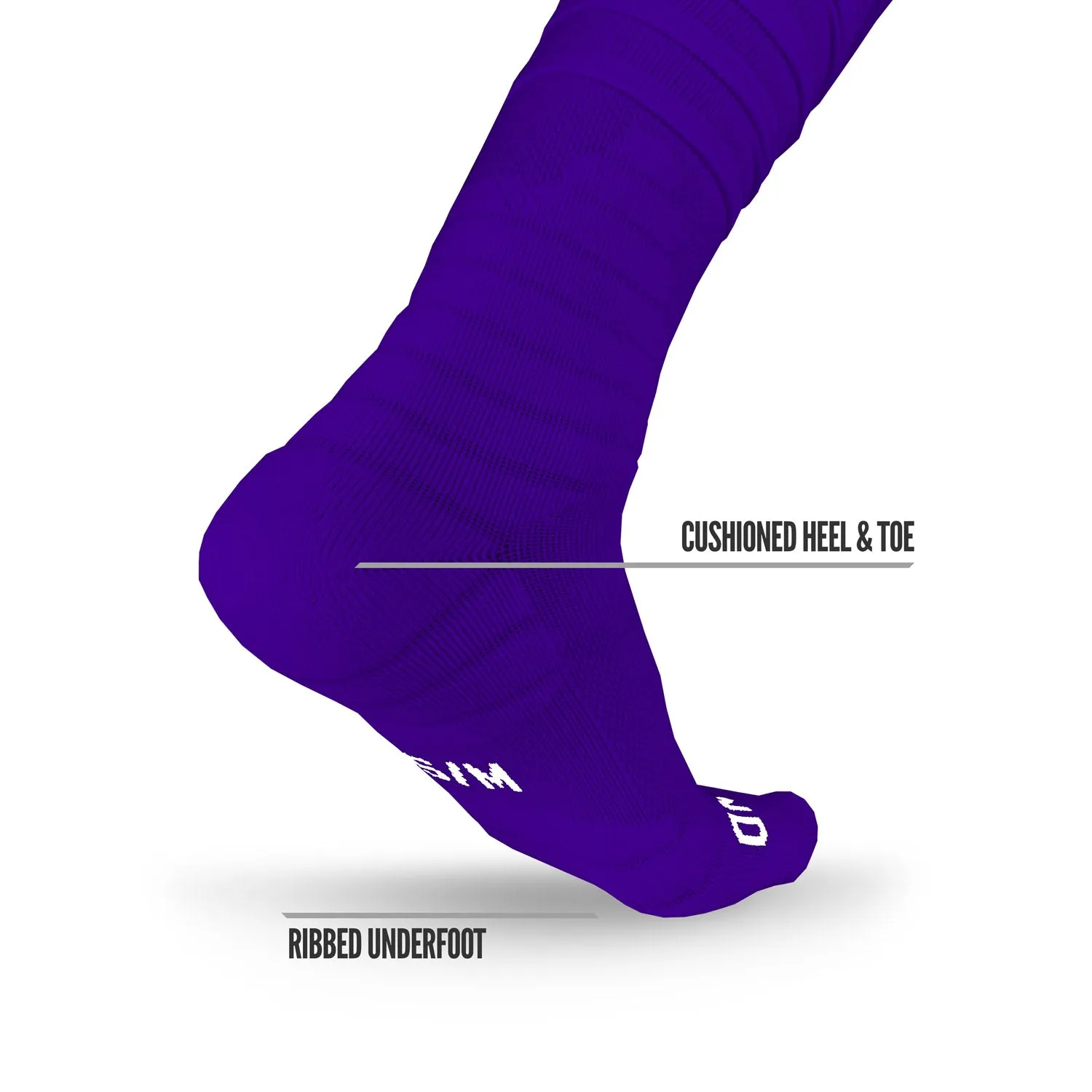 NXTRND XTD Scrunch Football Socks Purple