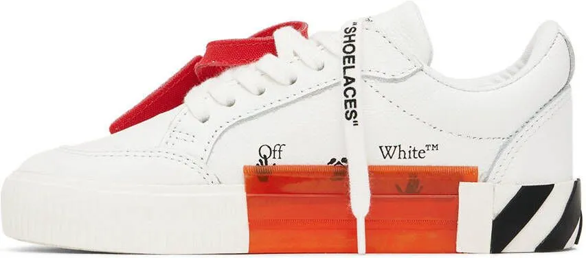 Off-White Kids White & Black Vulcanized Sneakers