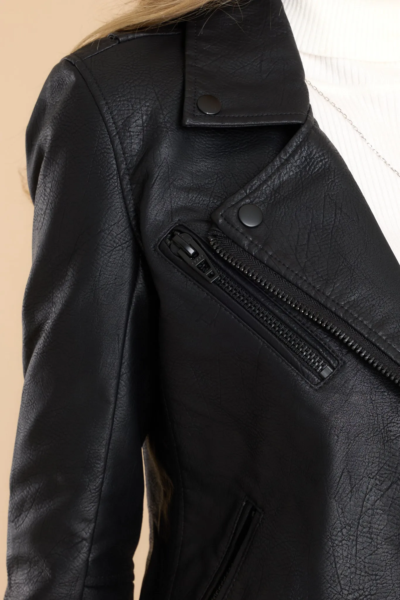 Onyx Faux Leather Jacket