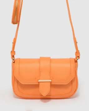 Orange Adwowa Buckle Crossbody Bag