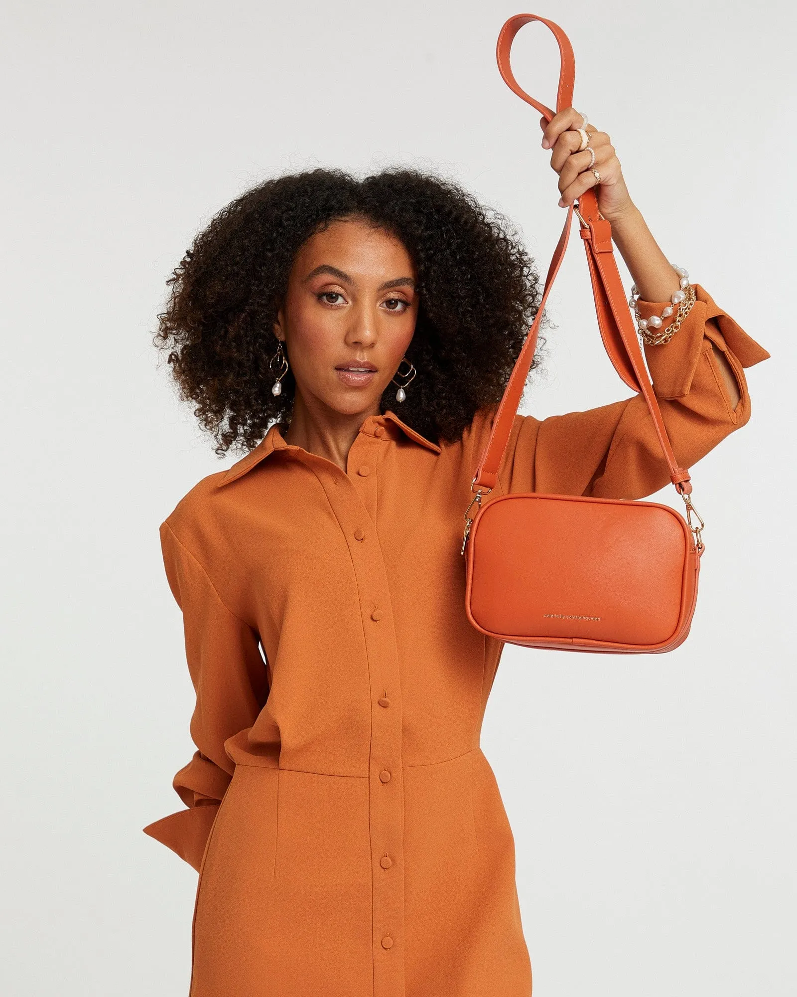 Orange Selena Crossbody Bag