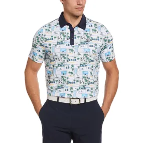 Original Penguin Beach Club Print Golf Polo