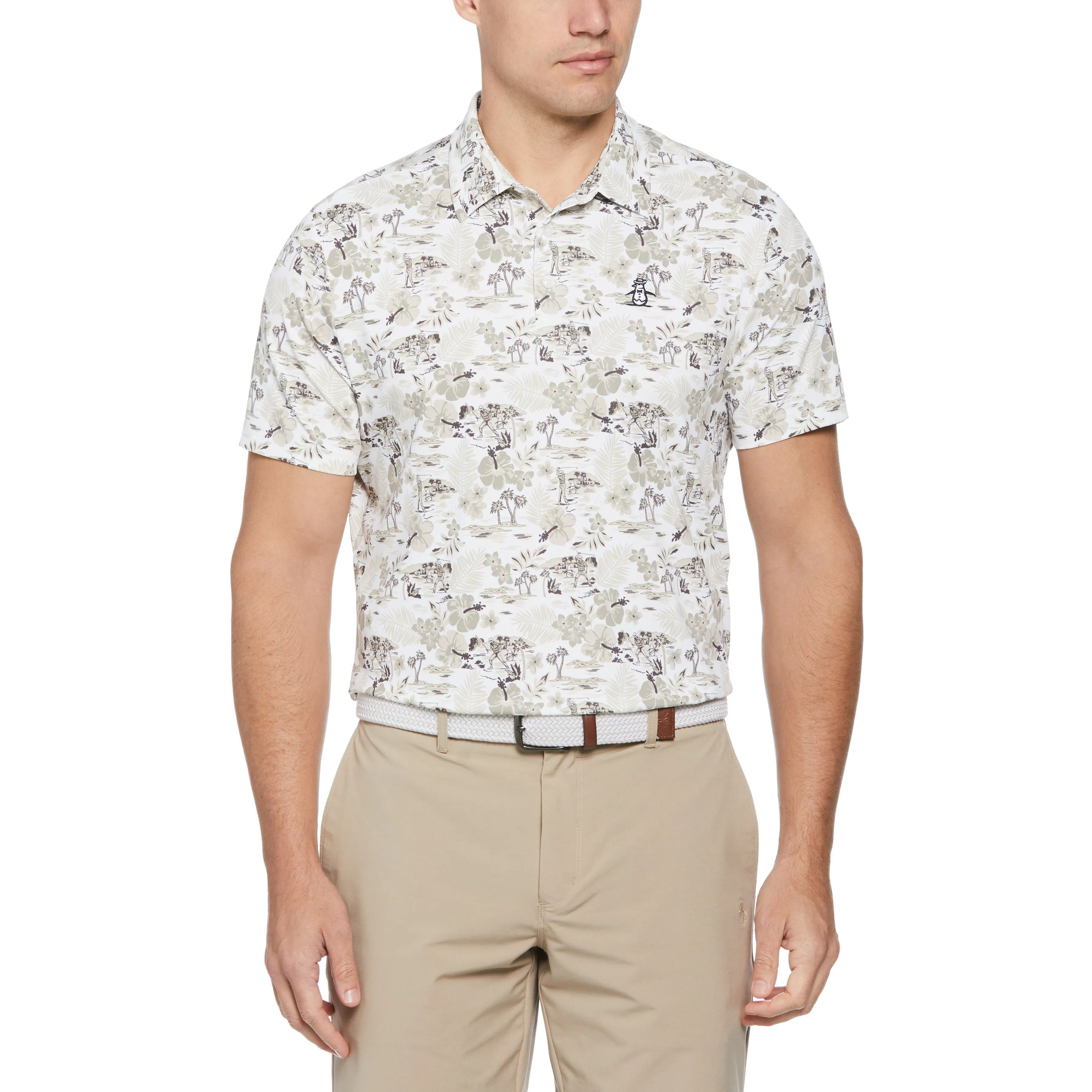 Original Penguin Chi Chi All-Over Floral Print Golf Polo