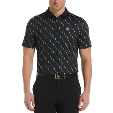 Original Penguin Swinging Pete Novelty Print Golf Polo