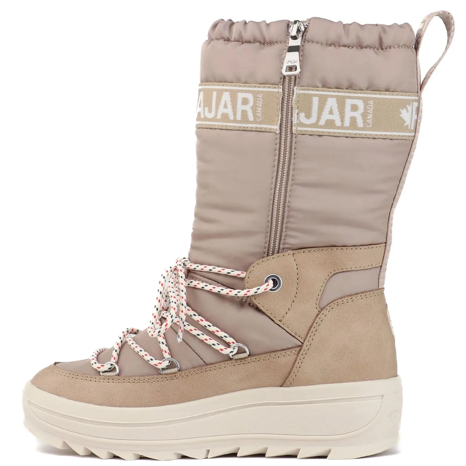 Pajar Womens Galaxy High Rise Waterproof Toboggan Snow Boots - Sand