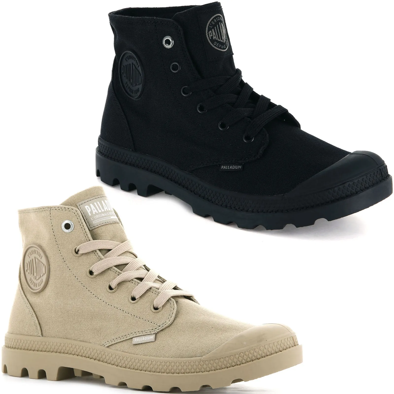 Palladium Unisex Mono Chrome Hi Top Vegan Canvas Boots