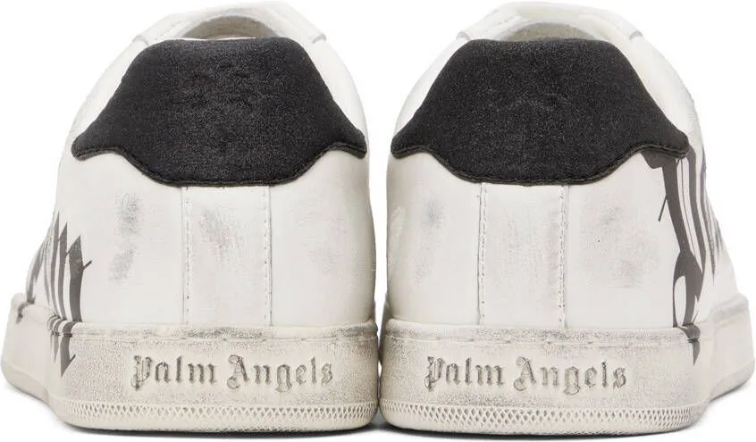 Palm Angels White Palm One Spraypaint Sneakers