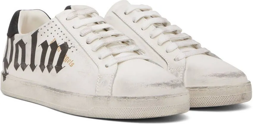 Palm Angels White Palm One Spraypaint Sneakers