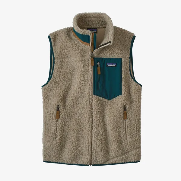 Patagonia Retro X Vest - Pelican / Dark Borealis Green