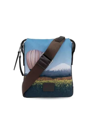 Paul Smith Stripe Balloon Mount Fuji-Print Shoulder Bag