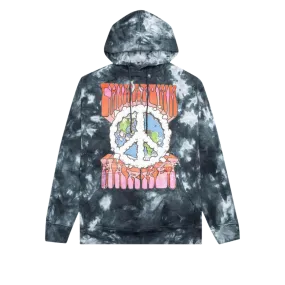 Peace On Earth Hoodie - Black Tie Dye