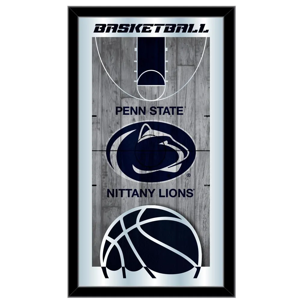 Penn State Nittany Lions HBS Basketball Framed Hang Glass Wall Mirror (26x15)