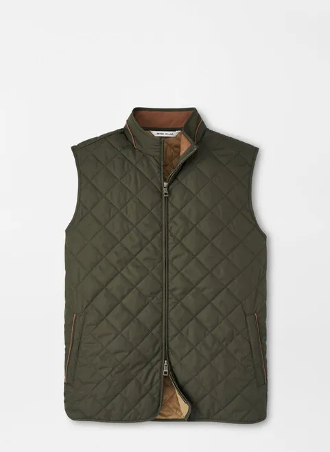 Peter Millar Essex Vest: Dark Olive