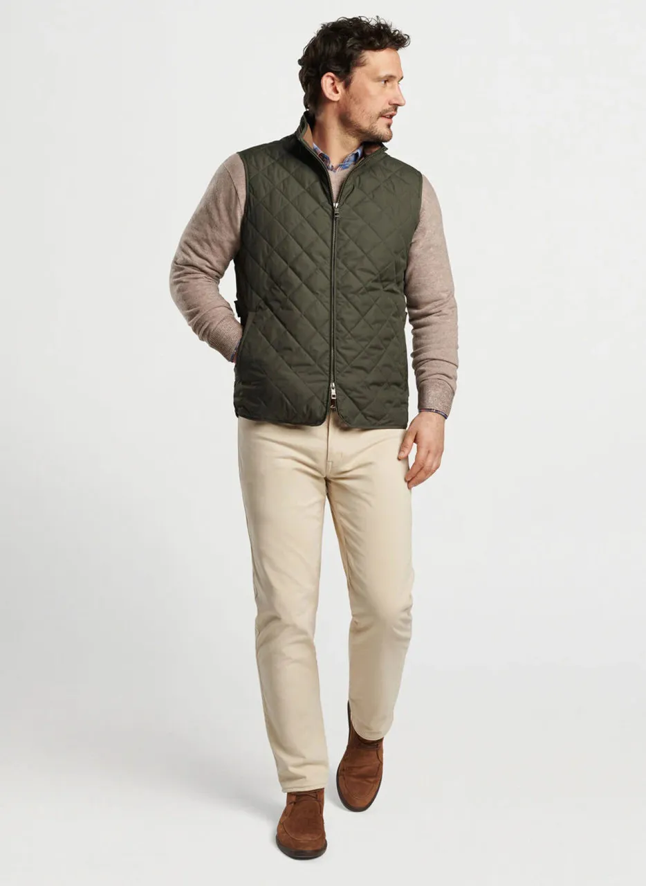 Peter Millar Essex Vest: Dark Olive