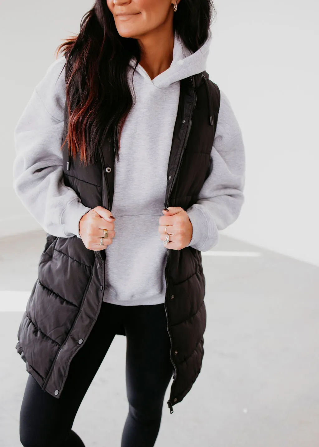 Peyton Hooded Puffer Vest