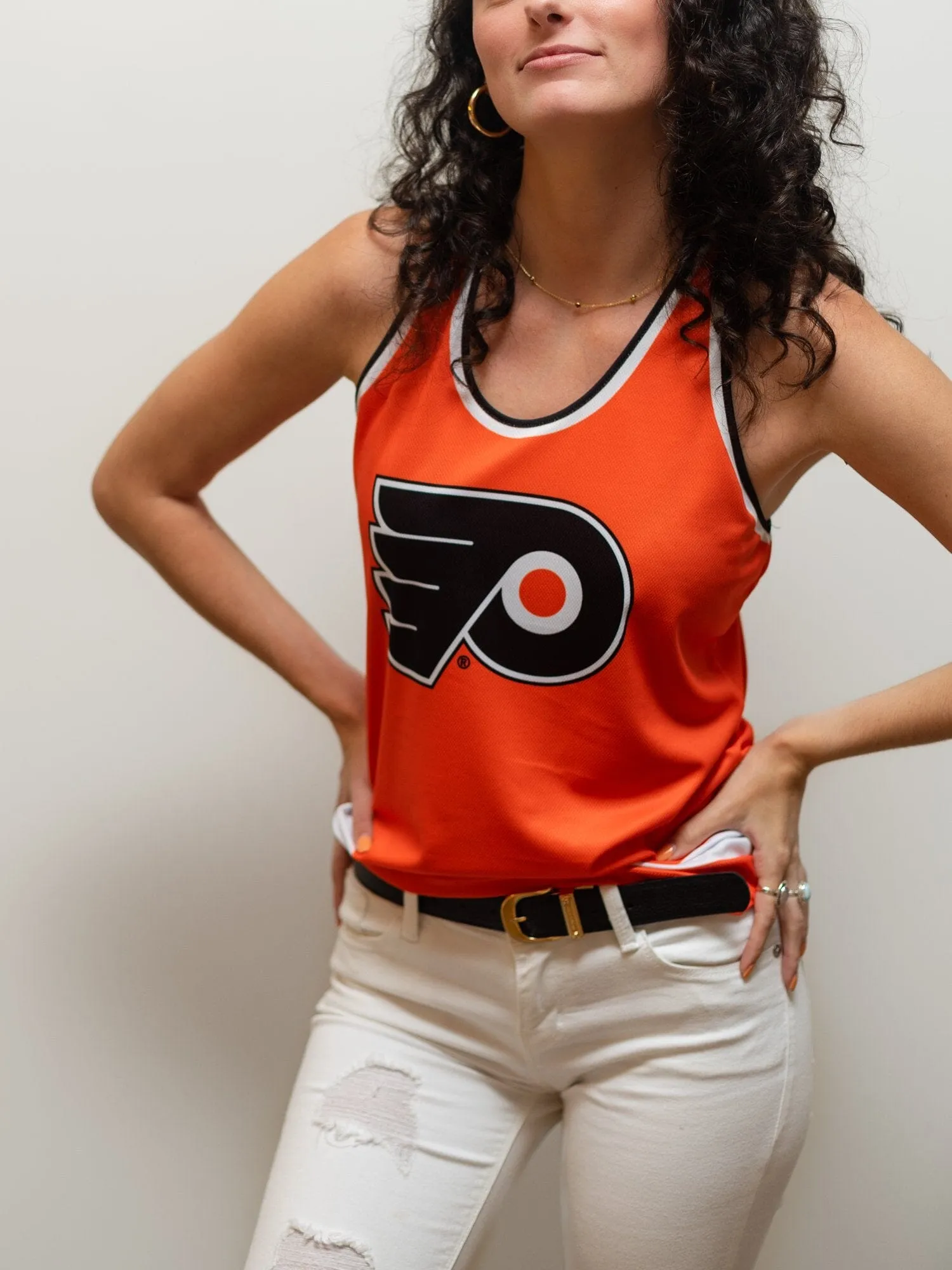 Philadelphia Flyers Women's Racerback Hockey Tank