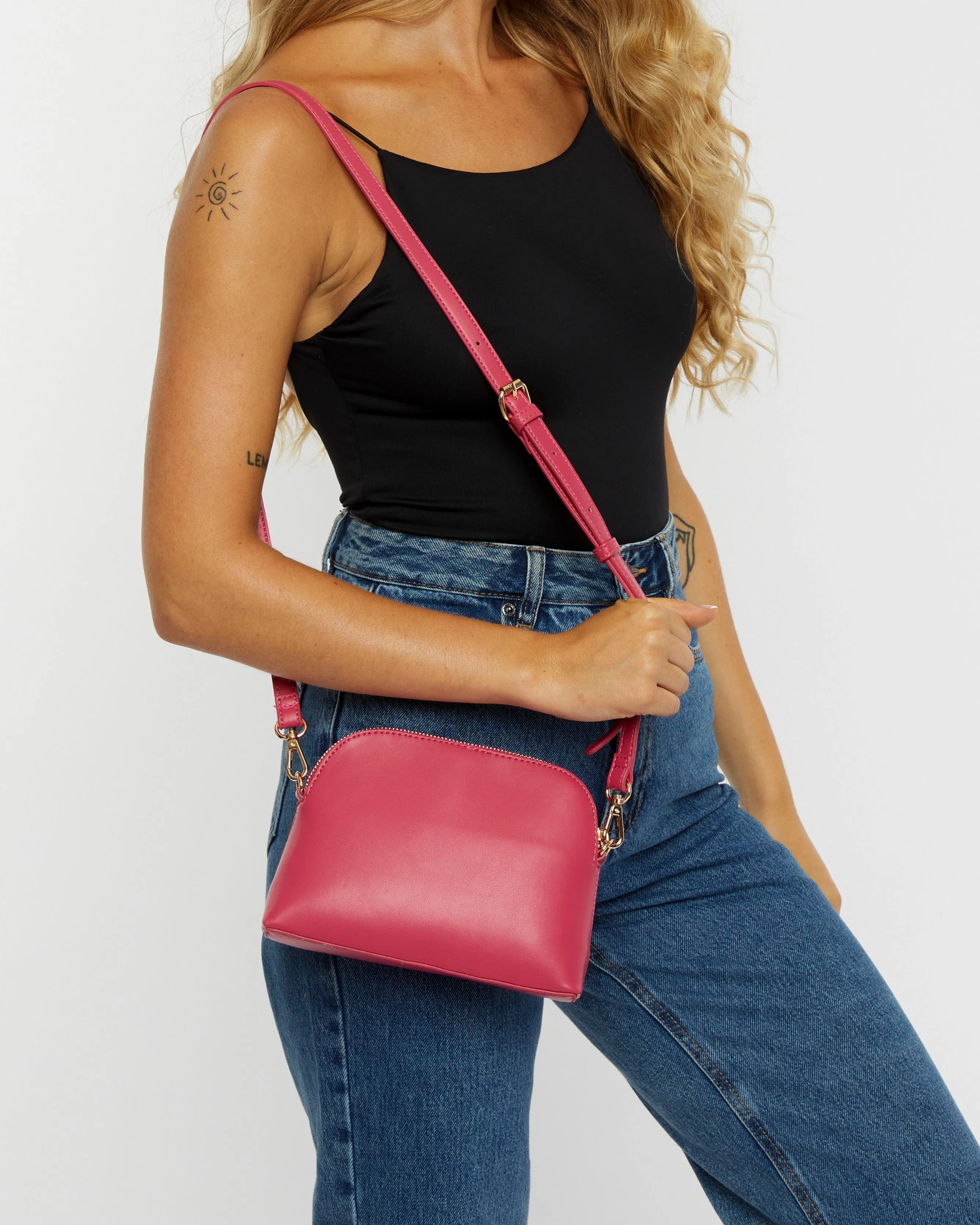 Pink Jamari Crossbody Bag