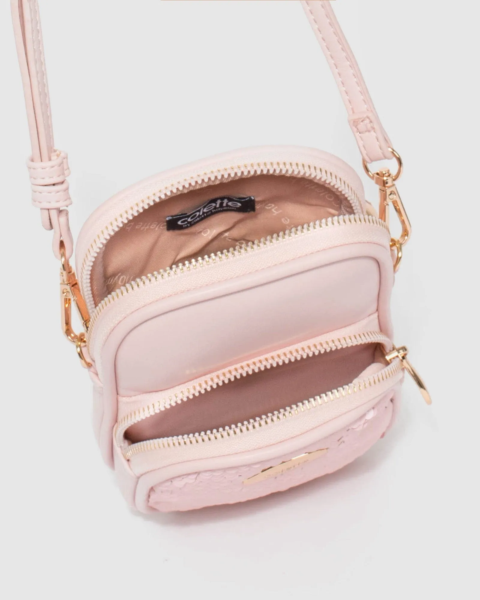 Pink Koni Sequin Kids Crossbody Bag