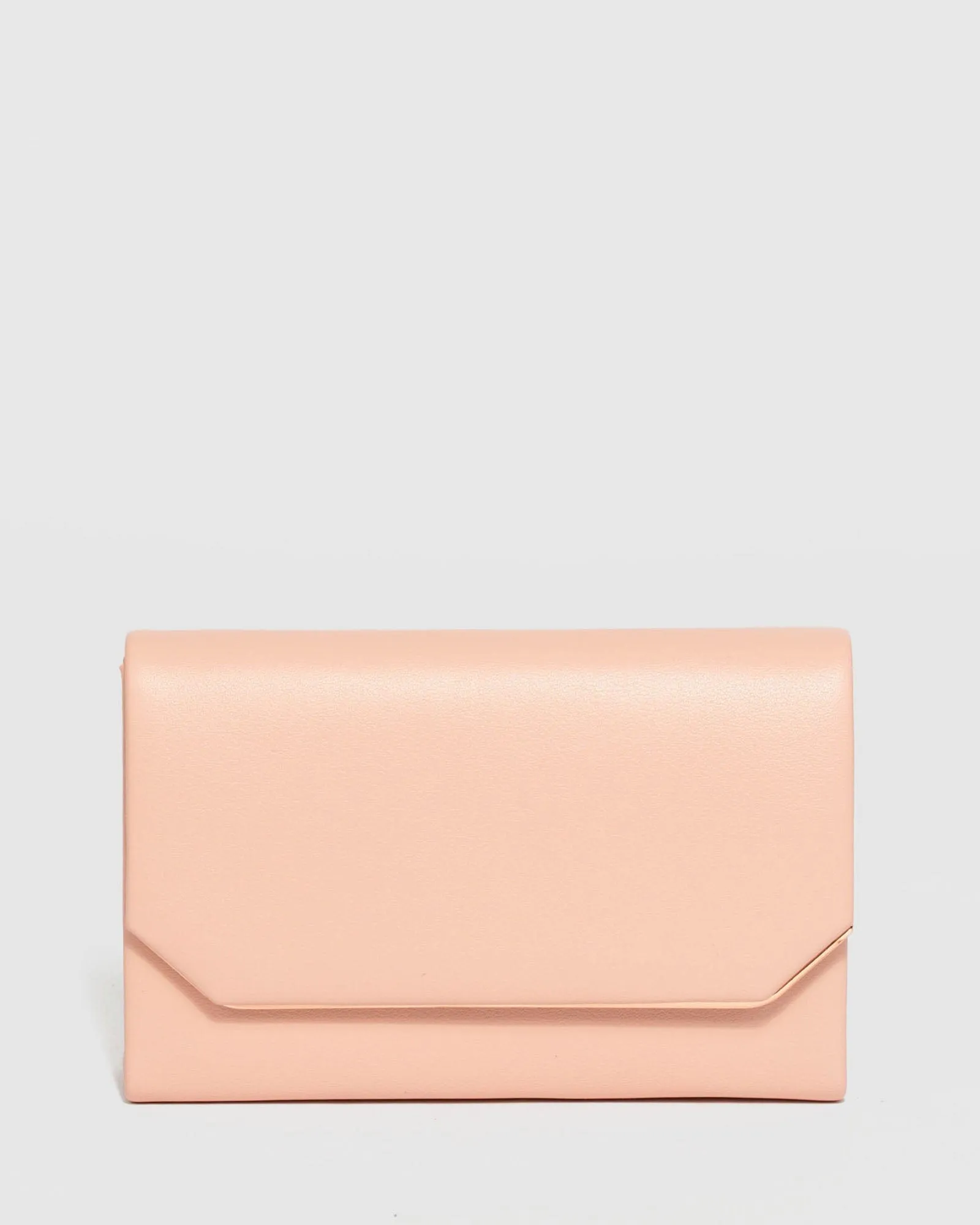 Pink Penny Flap Clutch Bag