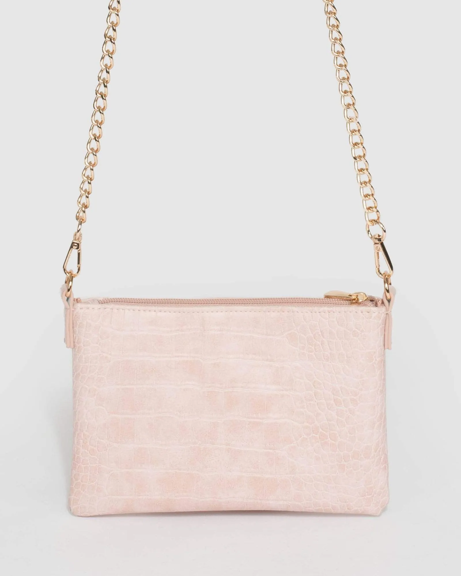 Pink Peta Chain Crossbody Bag