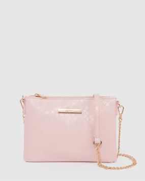 Pink Peta Wristlet Clutch Bag