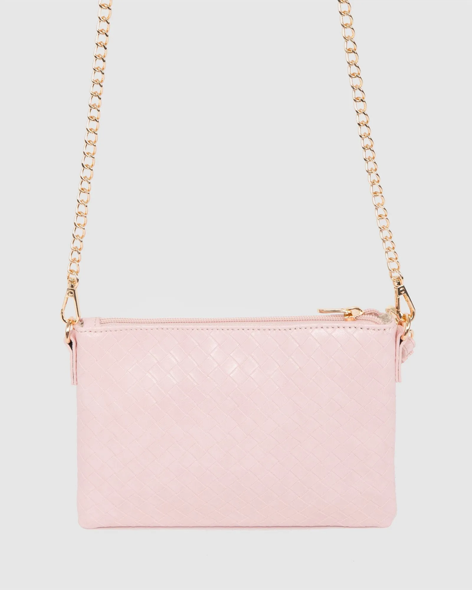 Pink Peta Wristlet Clutch Bag