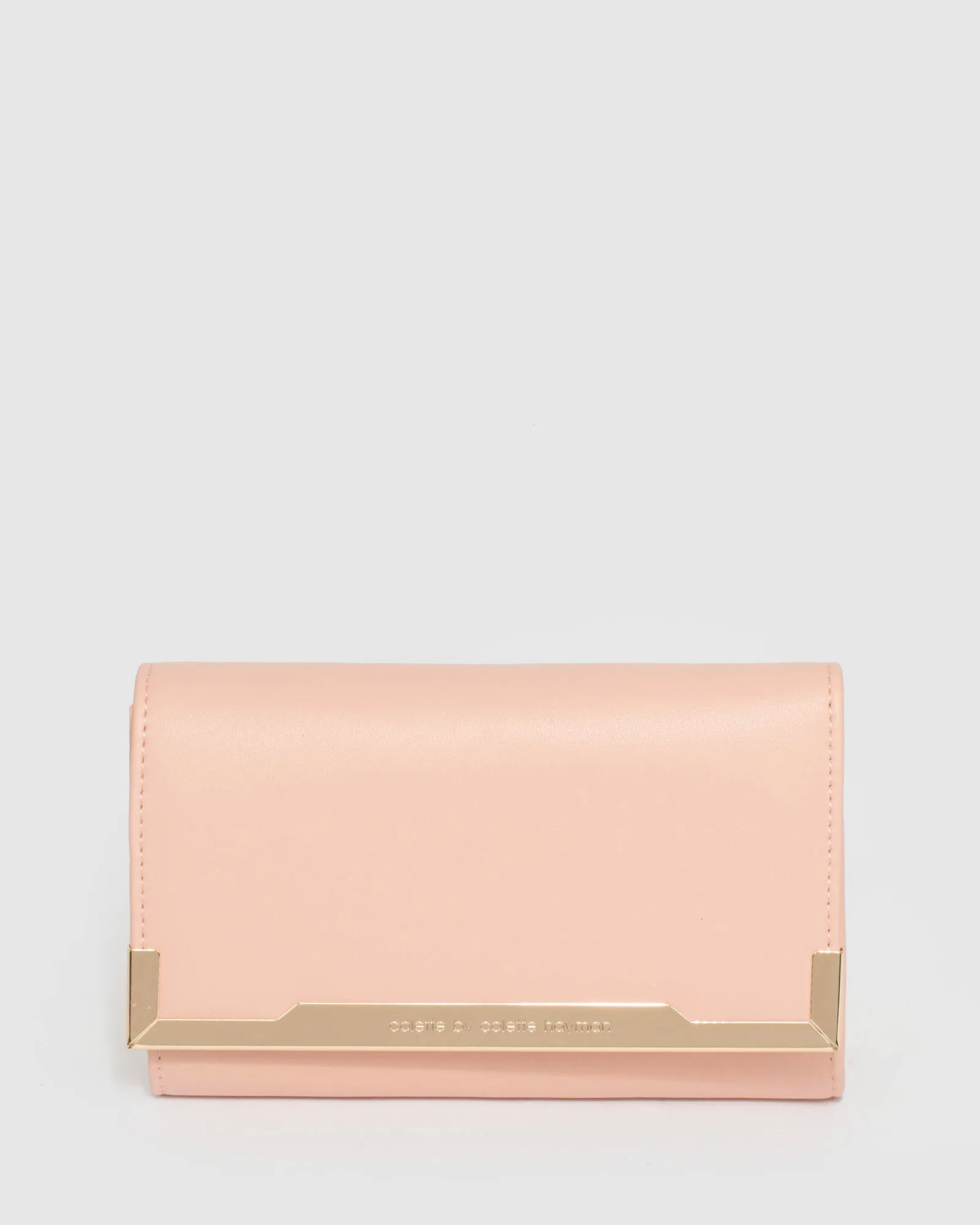 Pink Raziya Fold Over Clutch Bag