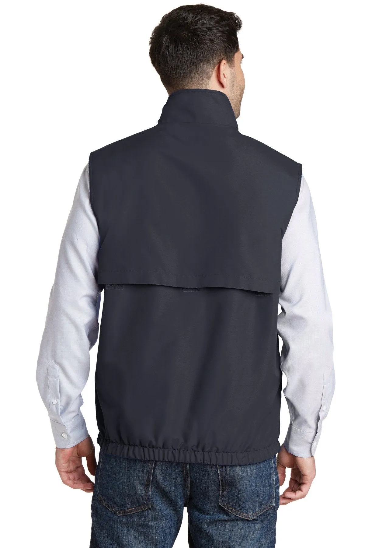 Port Authority Reversible Charger Vest J7490 Battleship Grey