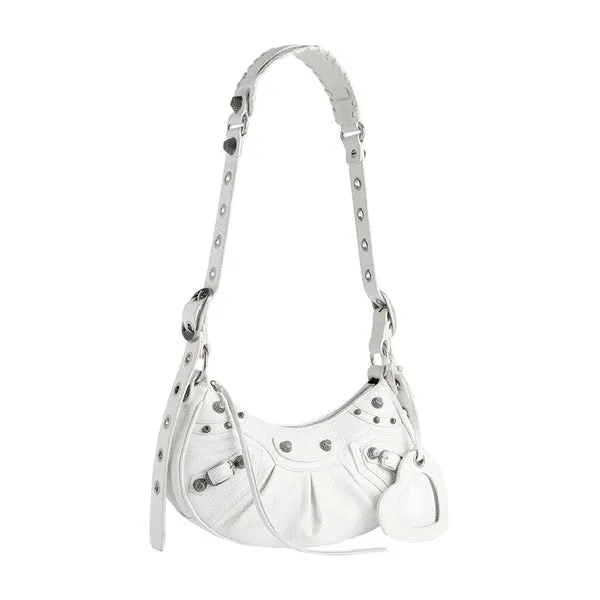 [PREORDER] BALENCIAGA LE CAGOLE XS SHOULDER BAG IN WHITE