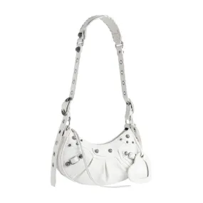 [PREORDER] BALENCIAGA LE CAGOLE XS SHOULDER BAG IN WHITE