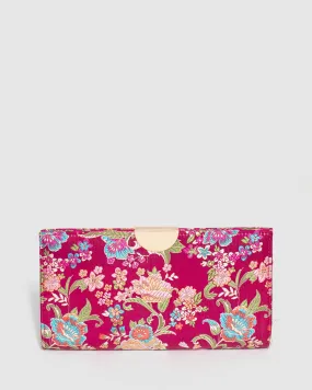 Print Carlie Disc Clutch Bag