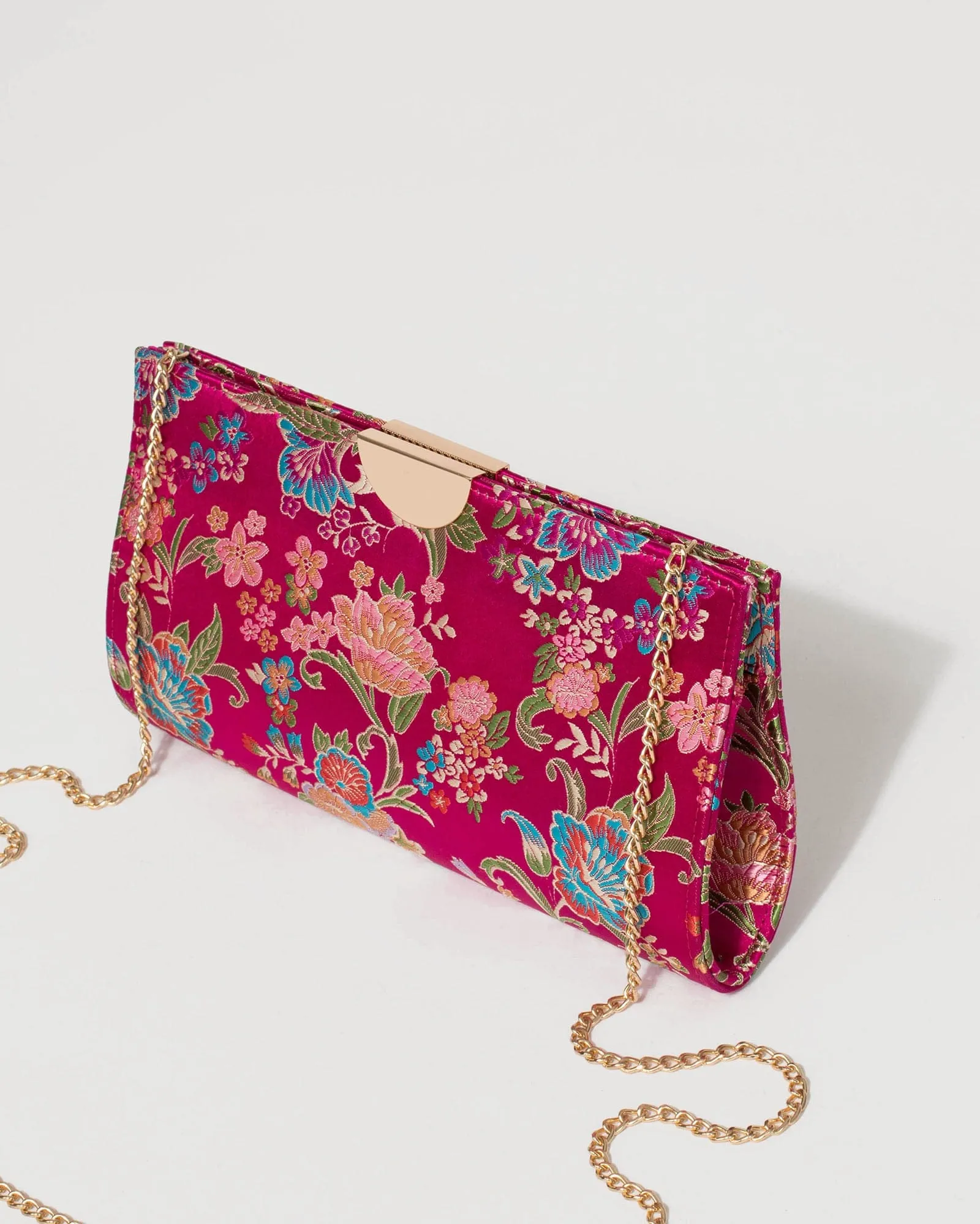 Print Carlie Disc Clutch Bag