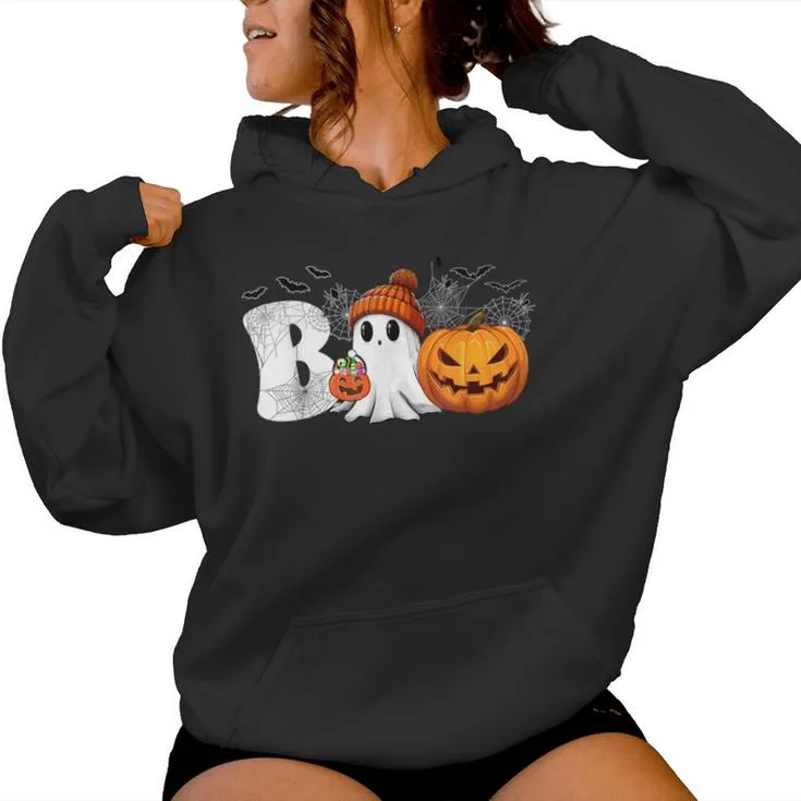 Pumpkin Jack O Lantern Ghost Boo Halloween Costumes Boy Girl Women Hoodie