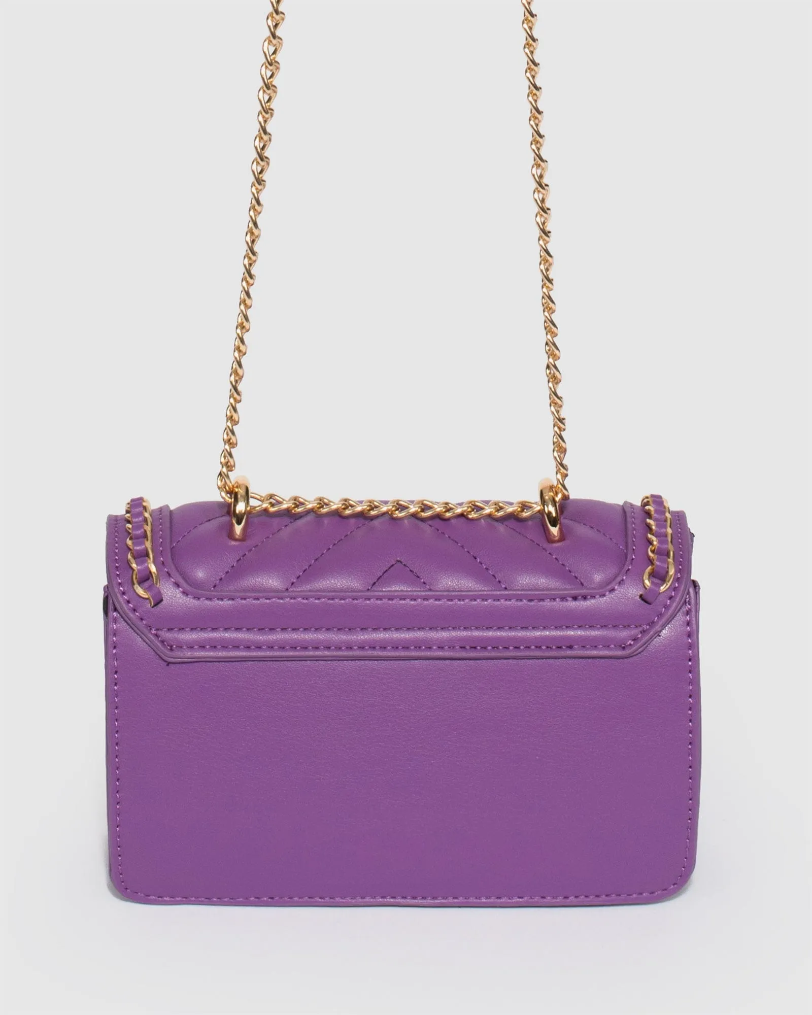 Purple Ranillda Chain Crossbody Bag